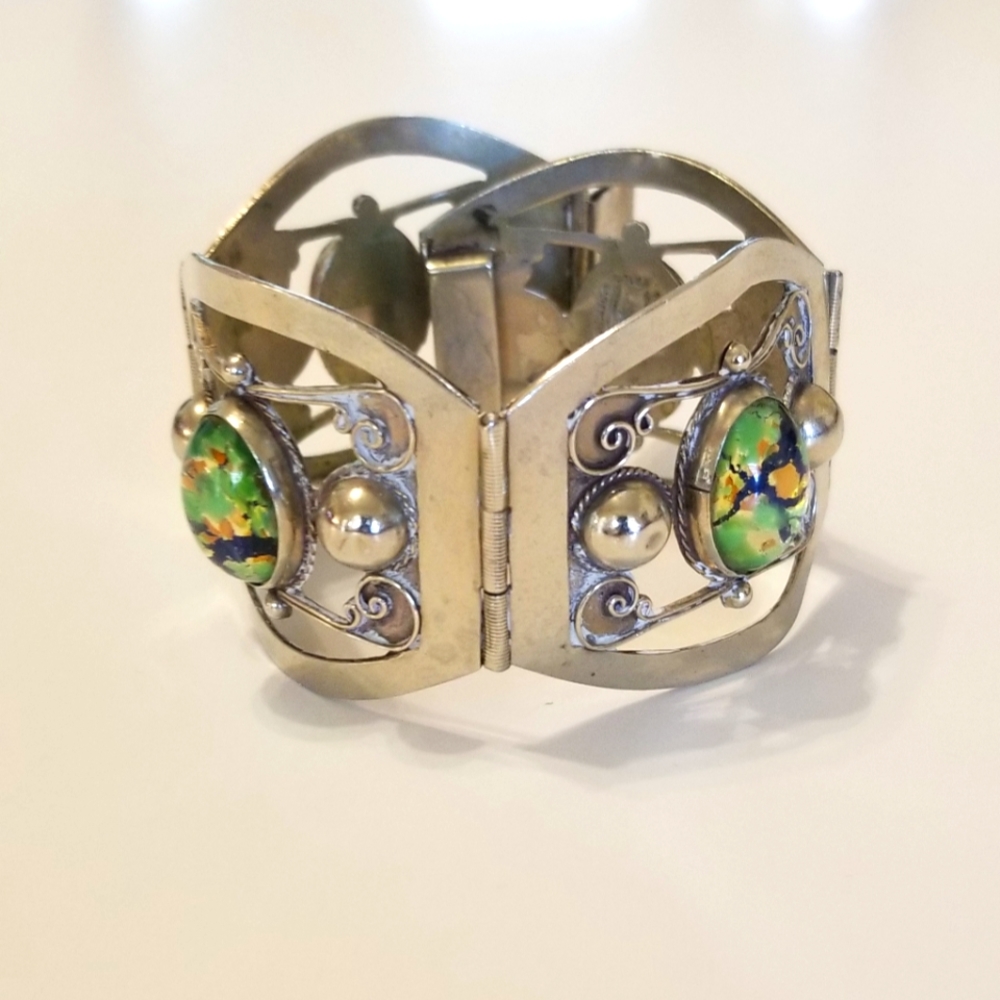 Southwestern Style Silver Bracelet